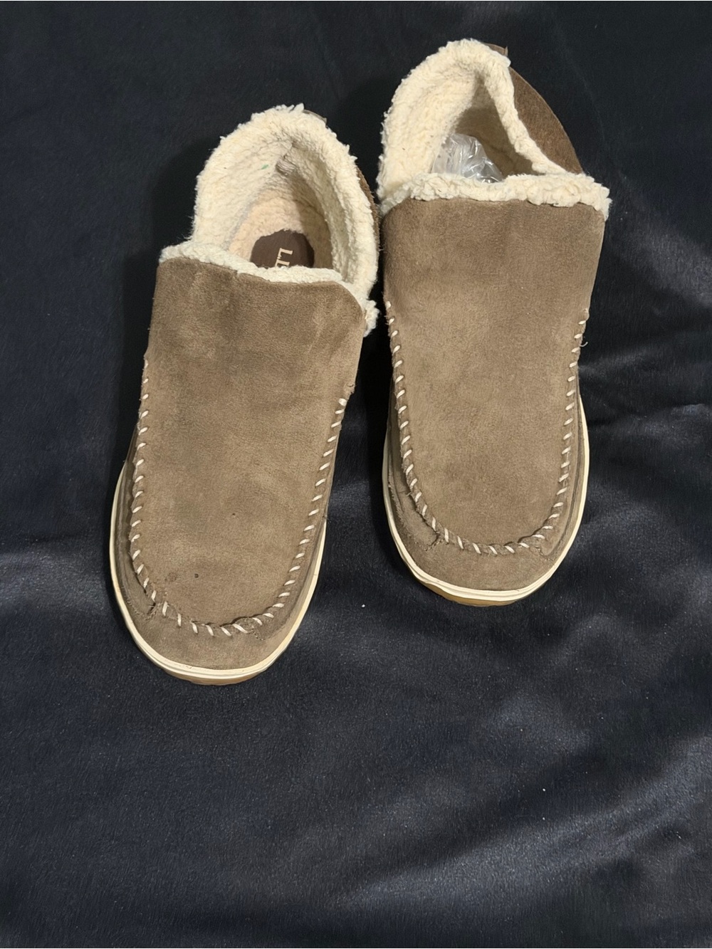 L.L. Bean Mountain Slipper Boot Moc Women's Size 10 M Suede Gray 510523